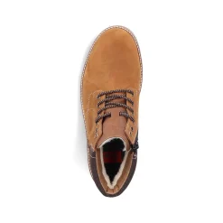 Rieker Men'S Corded Boots Caramel Brown