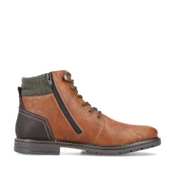 Rieker Men'S Corded Boots Light Brown
