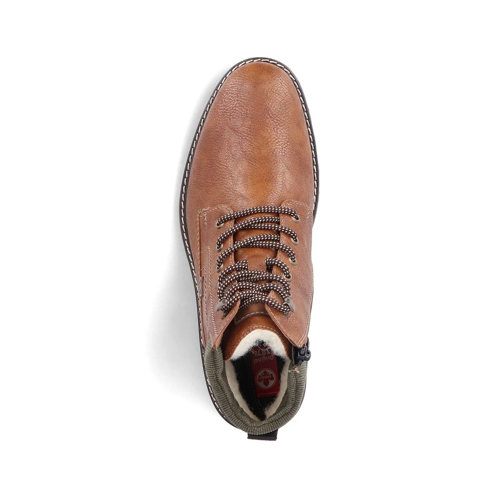 Rieker Men'S Corded Boots Light Brown