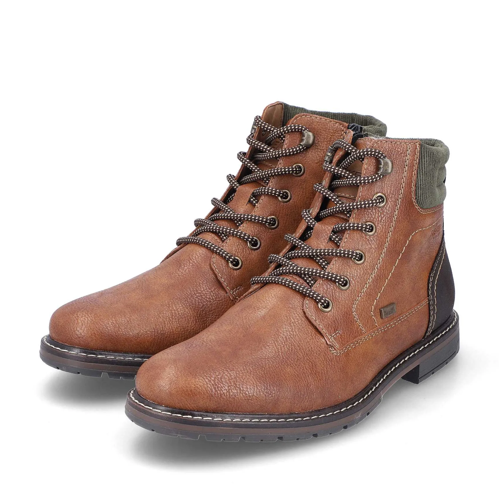 Rieker Men'S Corded Boots Light Brown