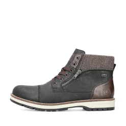 Rieker Men'S Corded Boots Night Black