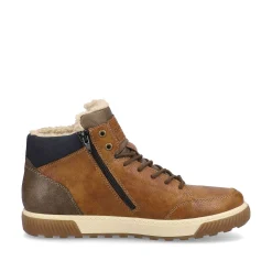Rieker Men'S Corded Boots Nougat Brown