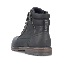 Rieker Men'S Corded Boots Graphite Black