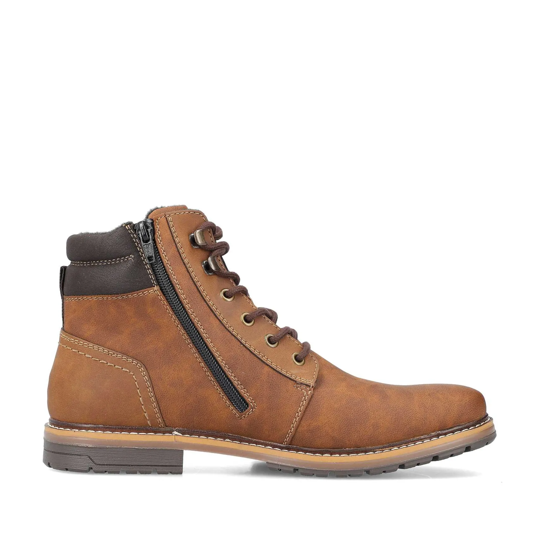 Rieker Men'S Corded Boots Light Brown