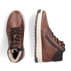 Rieker Men'S Corded Boots, Nut Brown