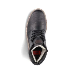 Rieker Men'S Corded Boots Asphalt Black