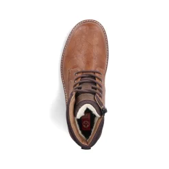 Rieker Men'S Corded Boots Nougat Brown