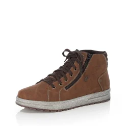 Rieker Men'S Corded Boots Chestnut Brown