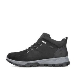 Rieker Men'S Corded Boots Asphalt Black