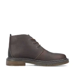 Rieker Men'S Corded Boots Dark Brown