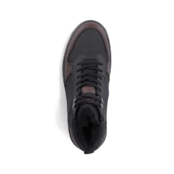 Rieker Men'S Corded Boots Asphalt Black