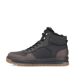 Rieker Men'S Corded Boots Asphalt Black