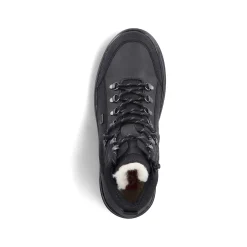Rieker Men'S Corded Boots Asphalt Black
