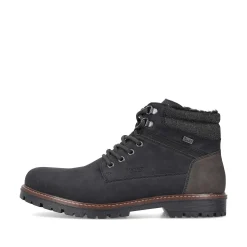 Rieker Men'S Corded Boots Asphalt Black