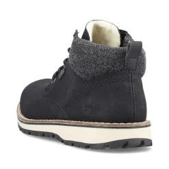 Rieker Men'S Corded Boots Urban Black