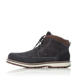 Rieker Men'S Laced Boots Pacific Blue