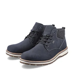 Rieker Men'S Laced Boots Pacific Blue