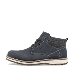 Rieker Men'S Laced Boots Pacific Blue