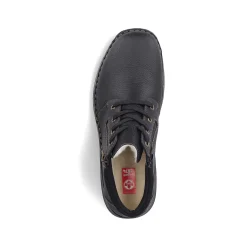 Rieker Men'S Lace-Up Shoes Asphalt Black