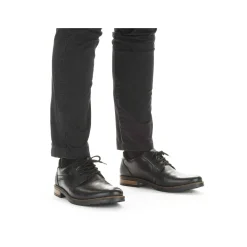 Rieker Men'S Lace-Up Shoes Glossy Black