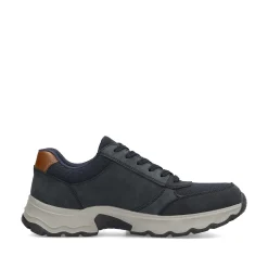 Rieker Men'S Lace-Up Shoes Steel Blue