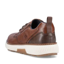 Rieker Men'S Lace-Up Shoes Chestnut Brown