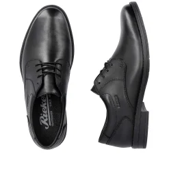 Rieker Men'S Lace-Up Shoes Midnight Black