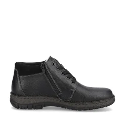 Rieker Men'S Lace-Up Shoes Graphite Black