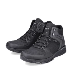 Rieker Men'S Lace-Up Shoes Jet Black