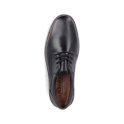 Rieker Men'S Lace-Up Shoes Glossy Black