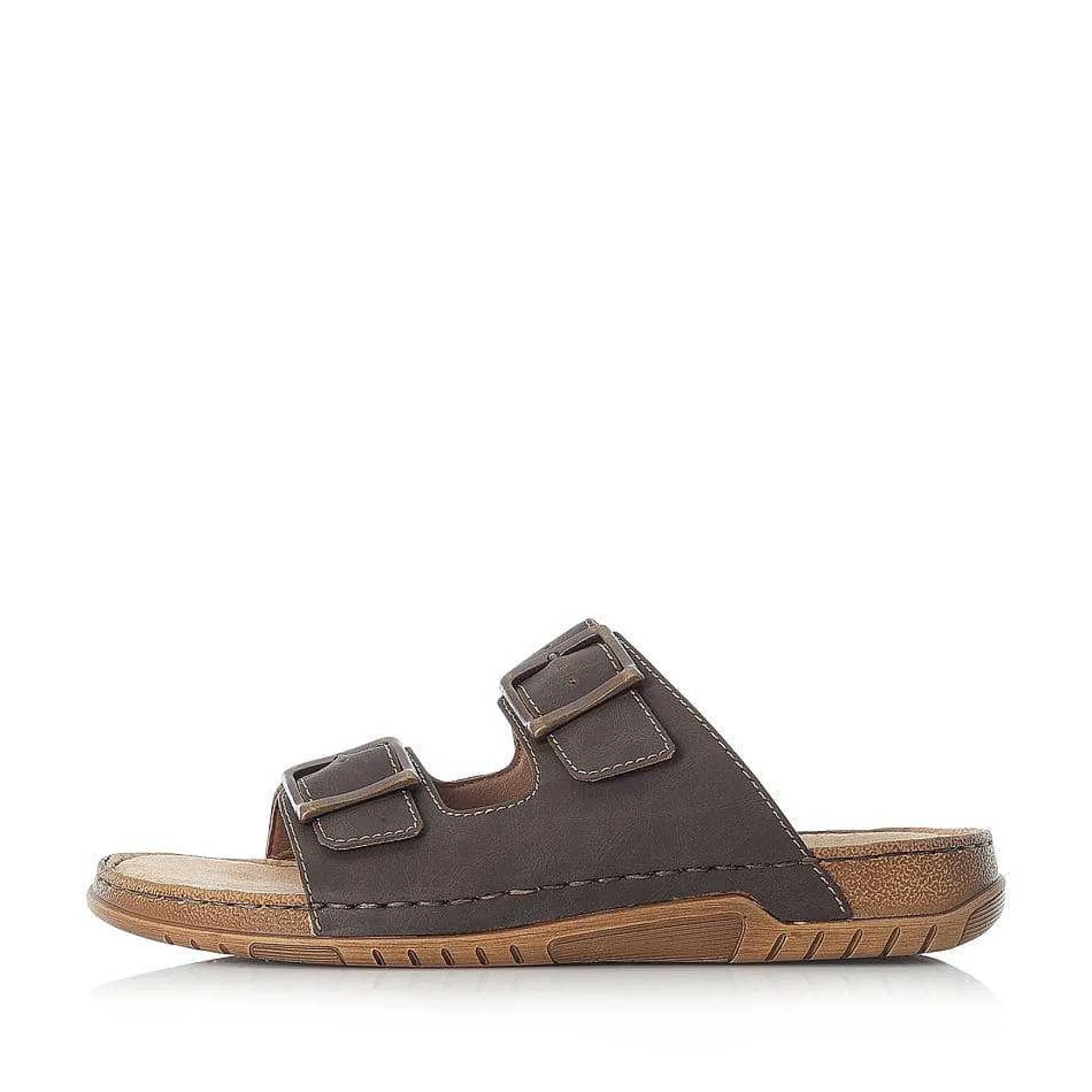 Rieker Men'S Mules Brown Gray