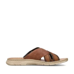 Rieker Men'S Mules Chestnut Brown