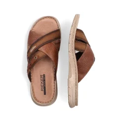 Rieker Men'S Mules Chestnut Brown