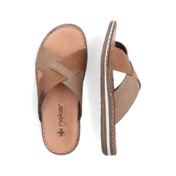 Rieker Men'S Mules Light Brown