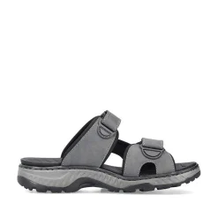 Rieker Men'S Mules Steel Gray