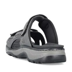Rieker Men'S Mules Steel Gray