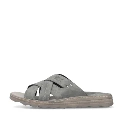 Rieker Men'S Mules Stone Gray
