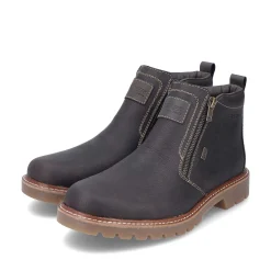 Rieker Men'S Short Boots Black Brown