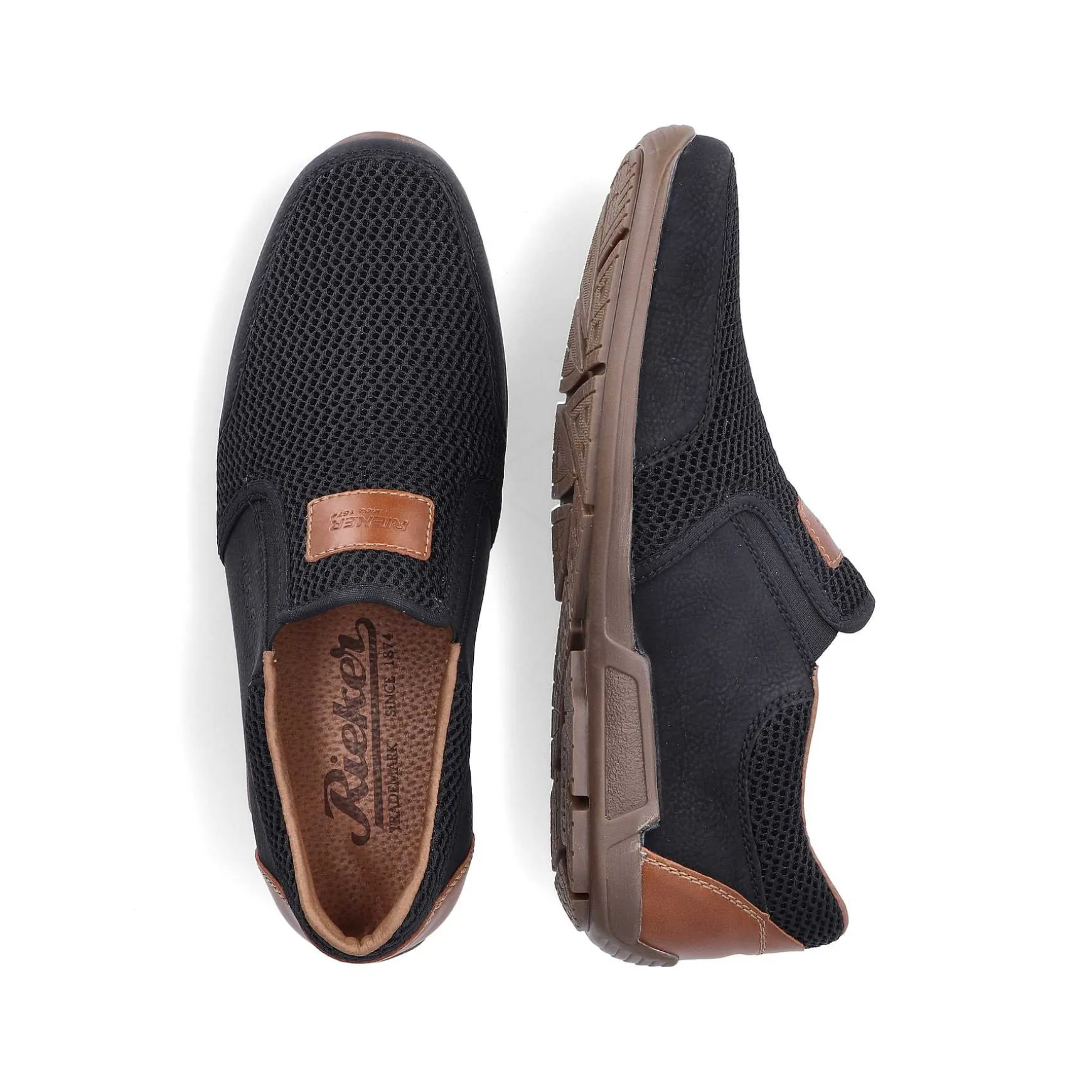 Rieker Men'S Slippers Asphalt Black