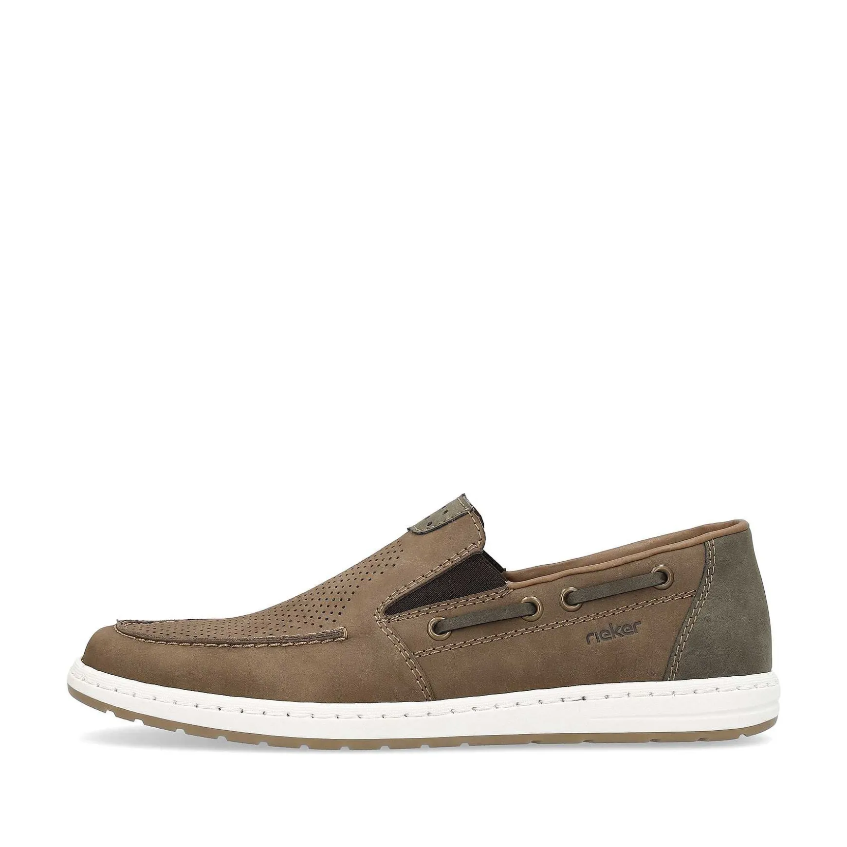 Rieker Men'S Slippers Brown Gray