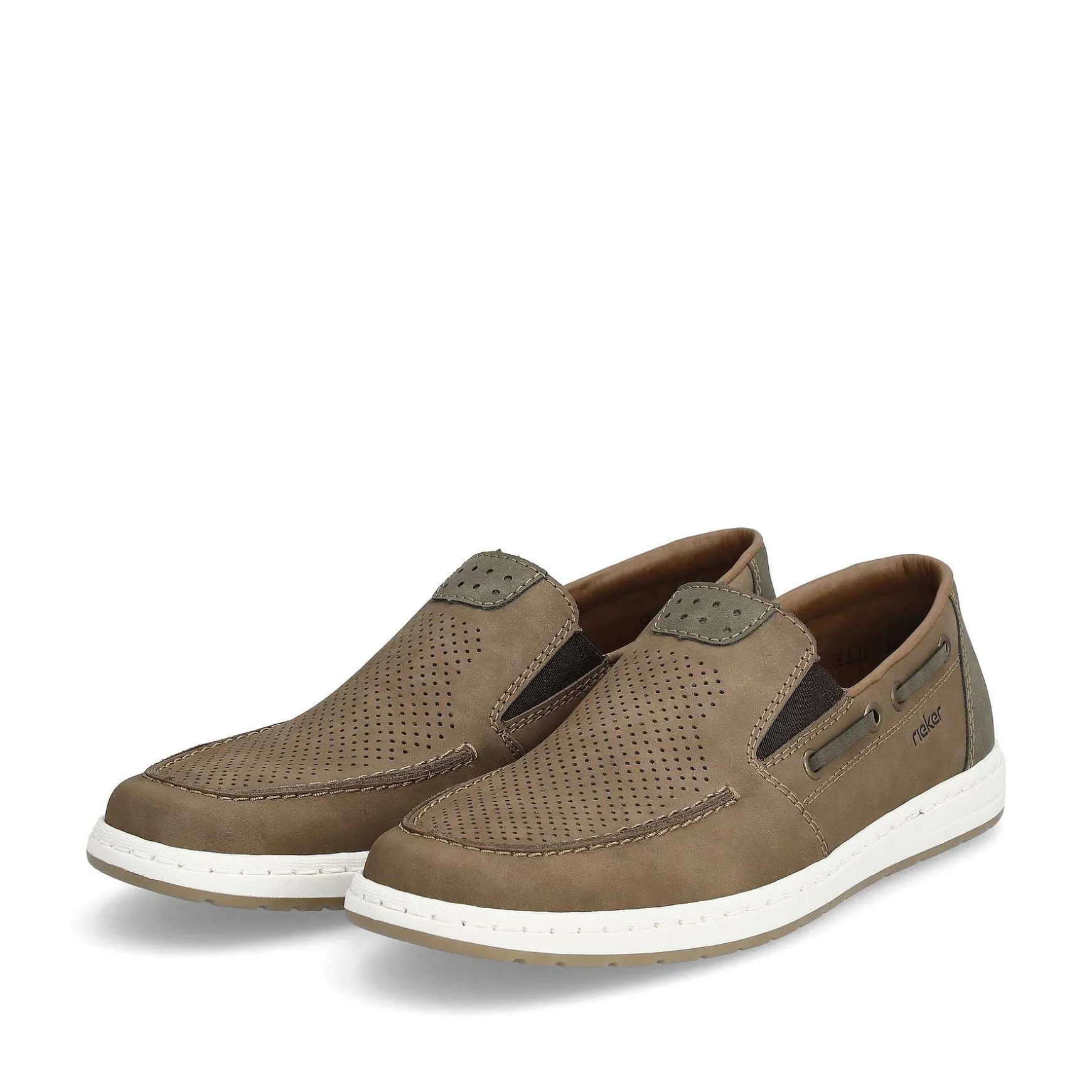 Rieker Men'S Slippers Brown Gray