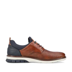 Rieker Men'S Slippers Caramel Brown-Pacific Blue