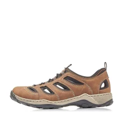 Rieker Men'S Slippers Cinnamon Brown