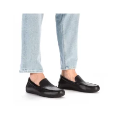Rieker Men'S Slippers Glossy Black