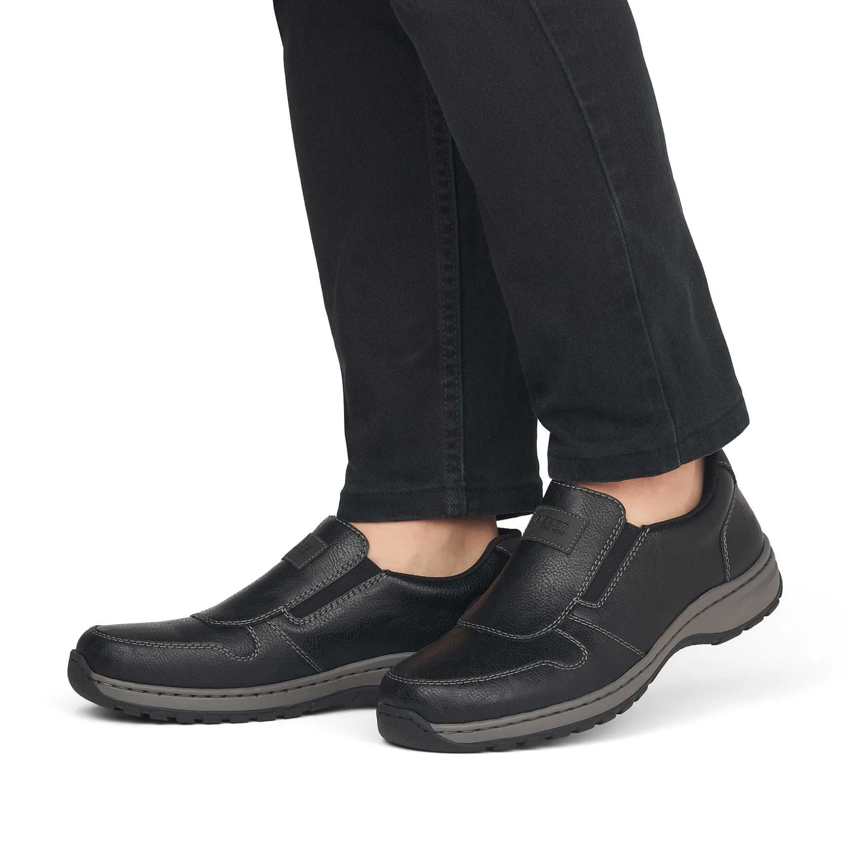 Rieker Men'S Slippers Graphite Black