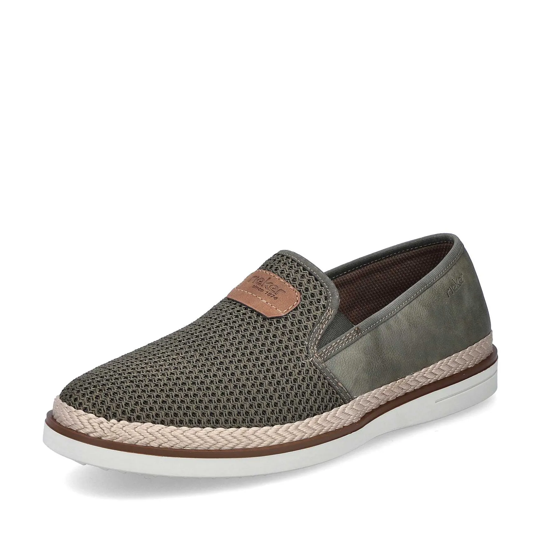 Rieker Men'S Slippers Khaki-Green