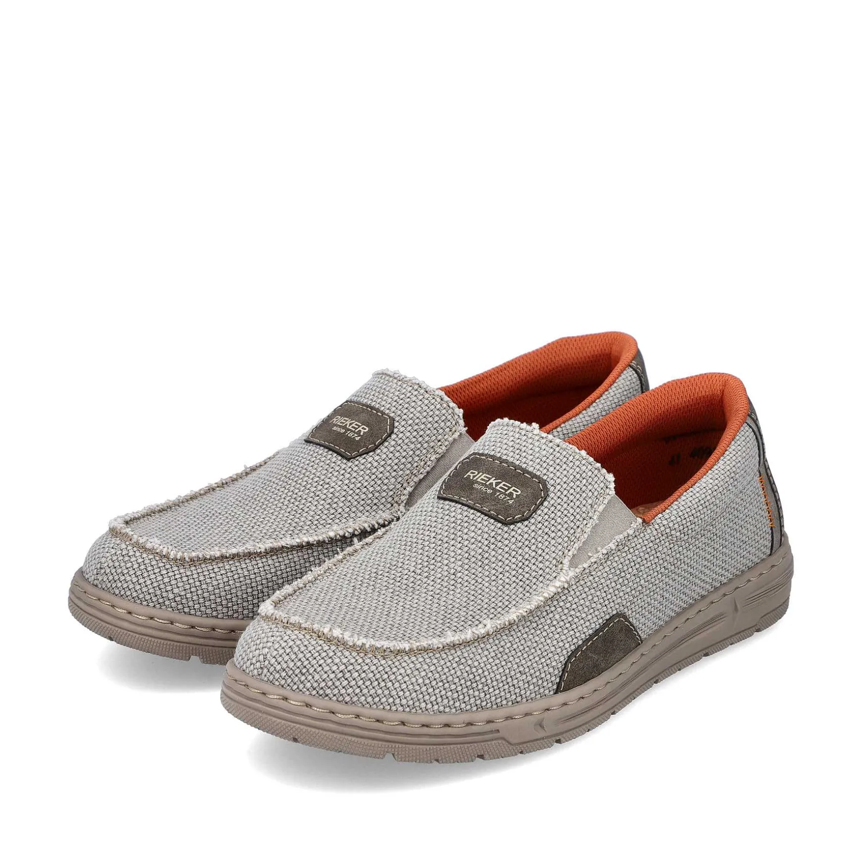 Rieker Men'S Slippers Light Beige-Orange