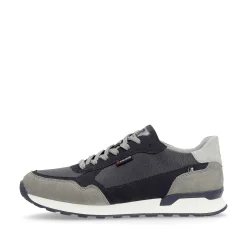 Rieker Men'S Sneaker Low Dark-Blue Graphite-Grey