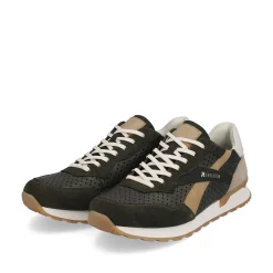 Rieker Men'S Sneaker Low Forest-Green Clay-Beige