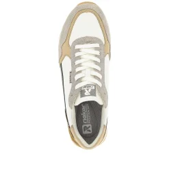Rieker Men'S Sneaker Low Sand-Beige Swan-White